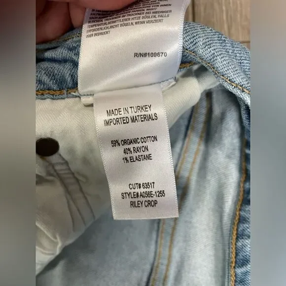 Women’s AGOLDE Riley High Rise Straight Crop Jeans Size 30 - Picture 9 of 11